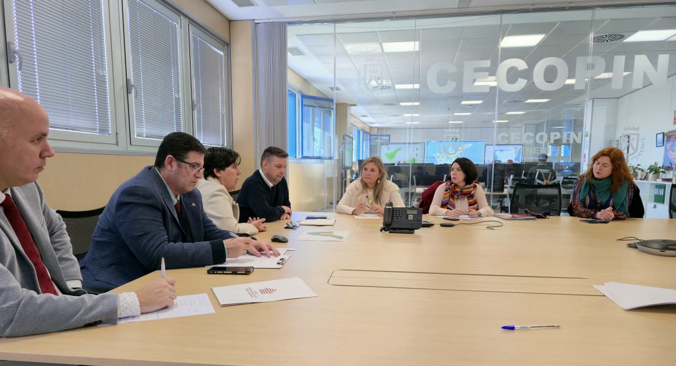 Reunión institucional sobre seguridad en las viviendas ante una emergencia